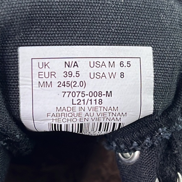 Palladium Organic Collection Black Canvas Lace Up Sneakers - Picture 9 of 10